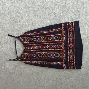 Embroidered Shift Dress